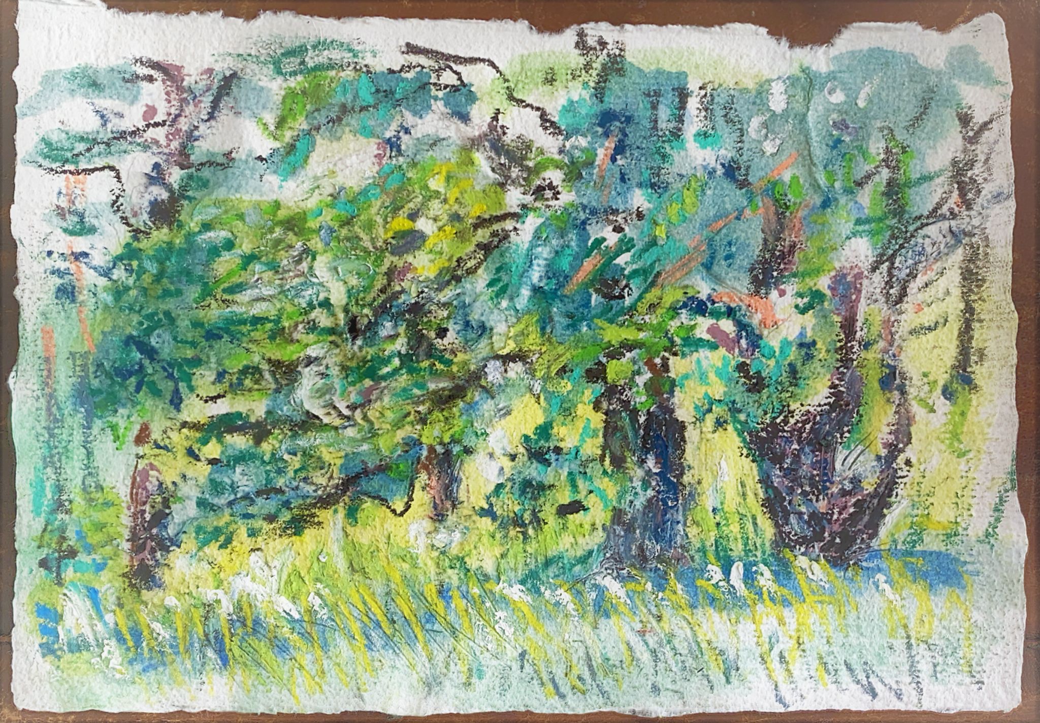 Mittag hinter dem Haus